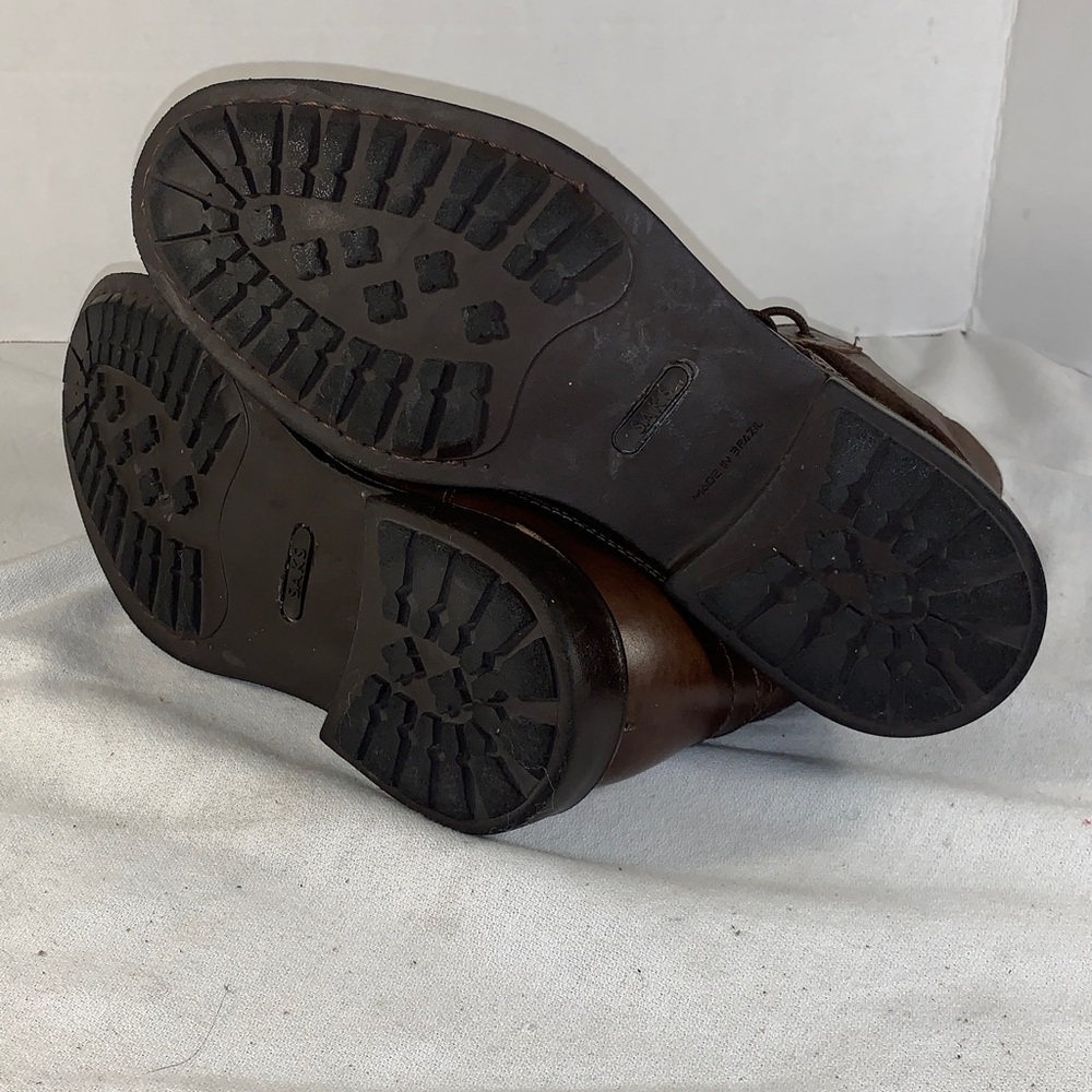 Saks Fifth Avenue Men's Dark Brown Leather & Suede Chukka Boots View 5